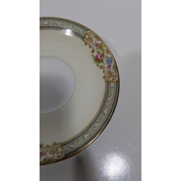 Noritake Lynbrook Floral Gold Trim Vintage Replacement Saucer 5.50 Inches - Picture 6 of 8